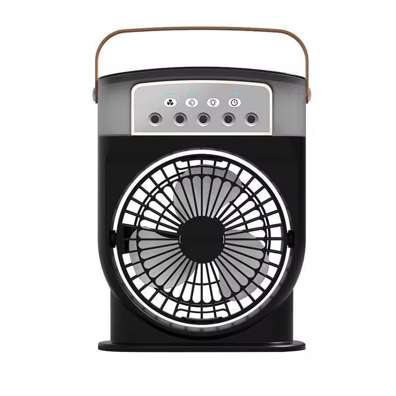 GENERICO - Ventilador Aire Acondicionado Portátil Redondo Negro