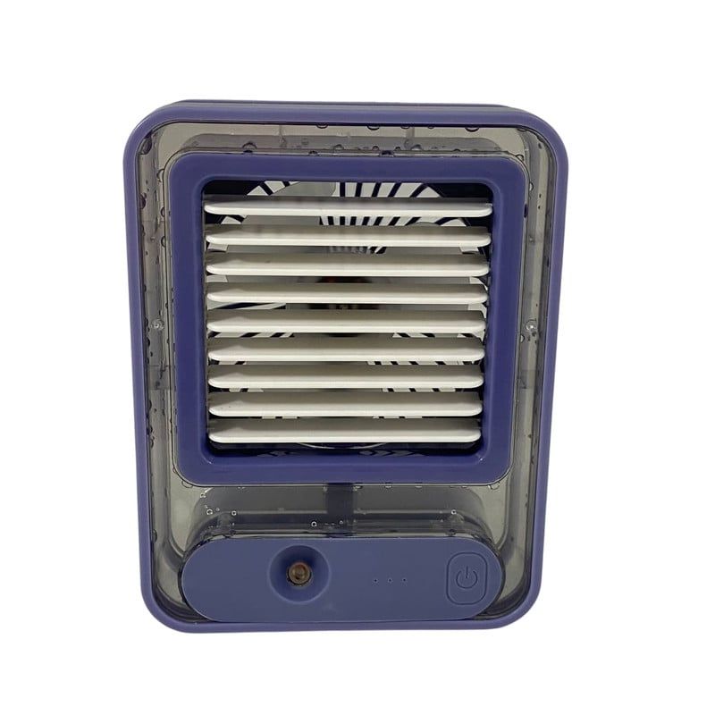 GENERICO - Ventilador Aire Acondicionado Cuadrado Con Spray Lila