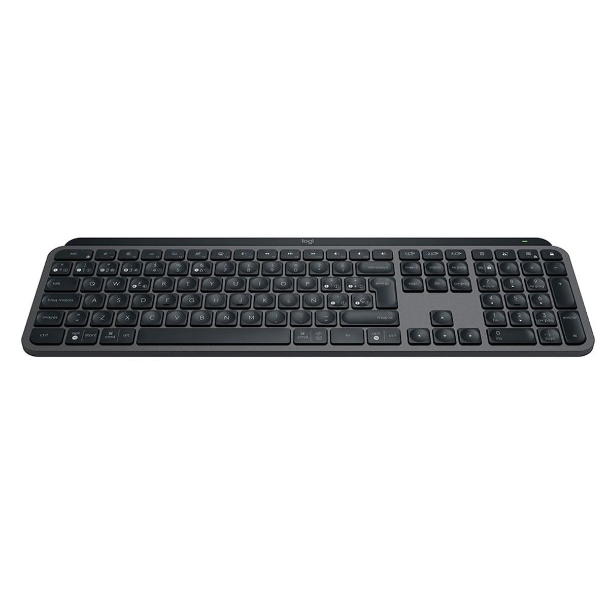 LOGITECH - Teclado Inalámbrico Recargable Logitech MX Keys S Español Bluetooth