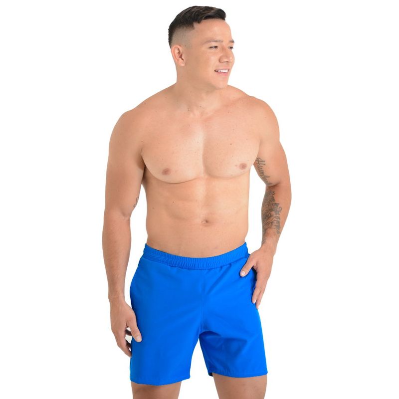 SERATUS - Pantaloneta de Baño Hombre Unicolor Con Forro