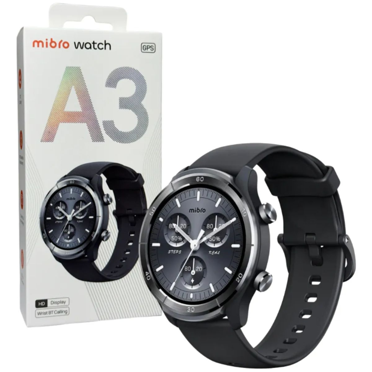 MIBRO - Reloj inteligente Mibro A3 con GPS - Negro