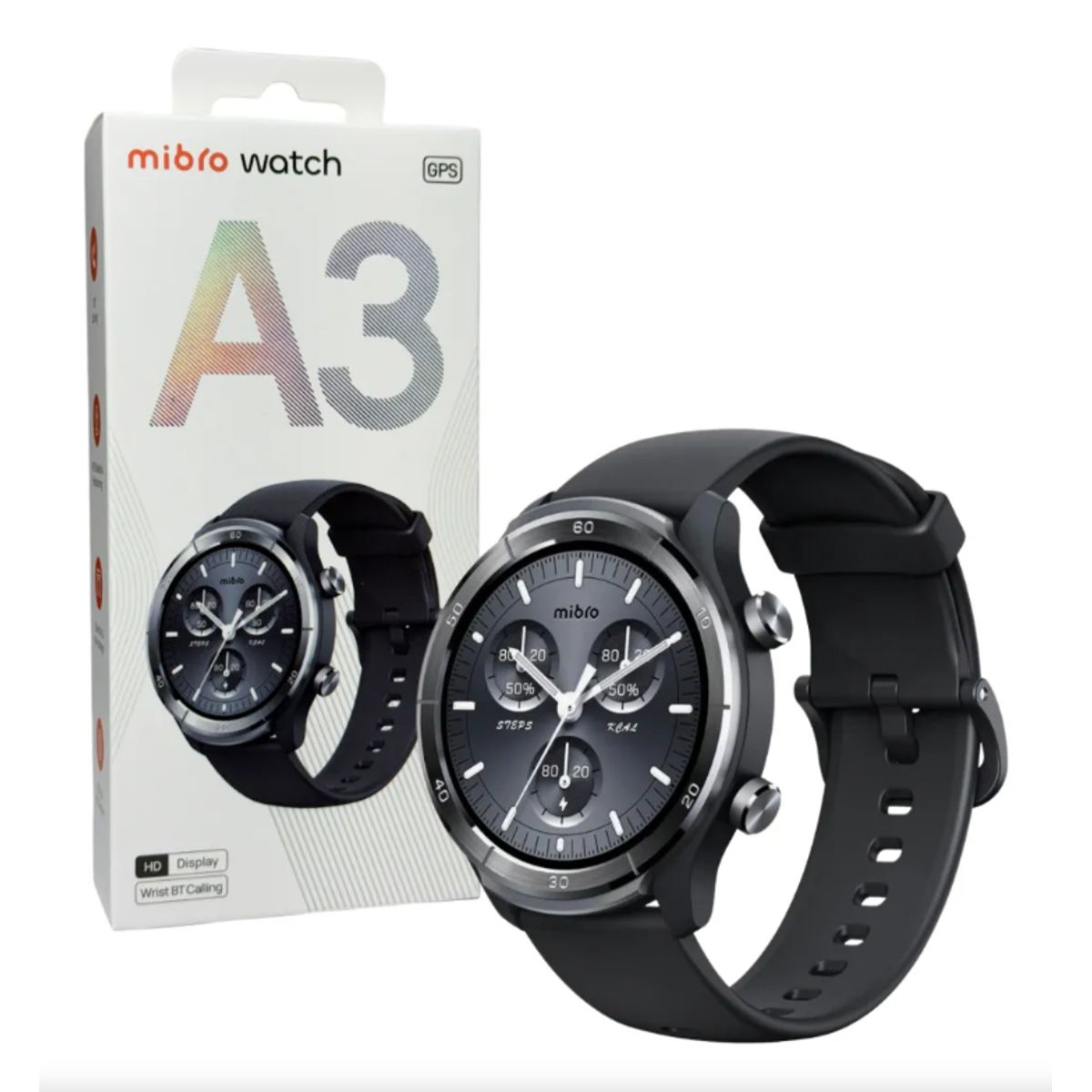 MIBRO - Reloj inteligente Mibro A3 con GPS - Negro