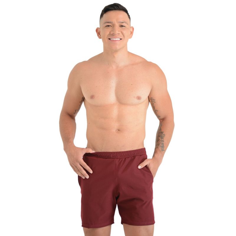 SERATUS - Pantaloneta de Baño Hombre Unicolor Con Forro