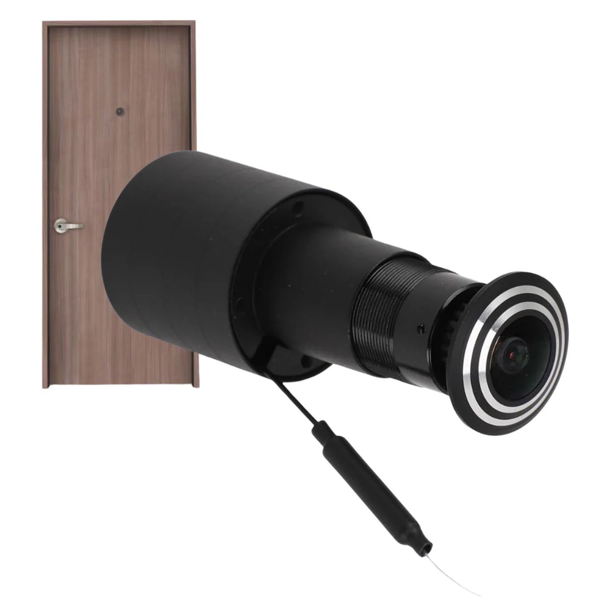 GENERICO - Cámara De Seguridad Puerta Ojo De Pez Wifi Compatible Alexa