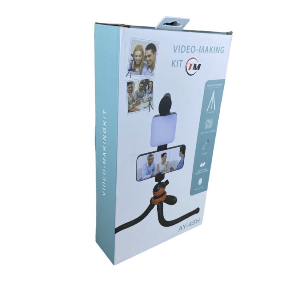 GENERICO - Kit Influencer Con Trípode Luz Y Micrófono AY-49H