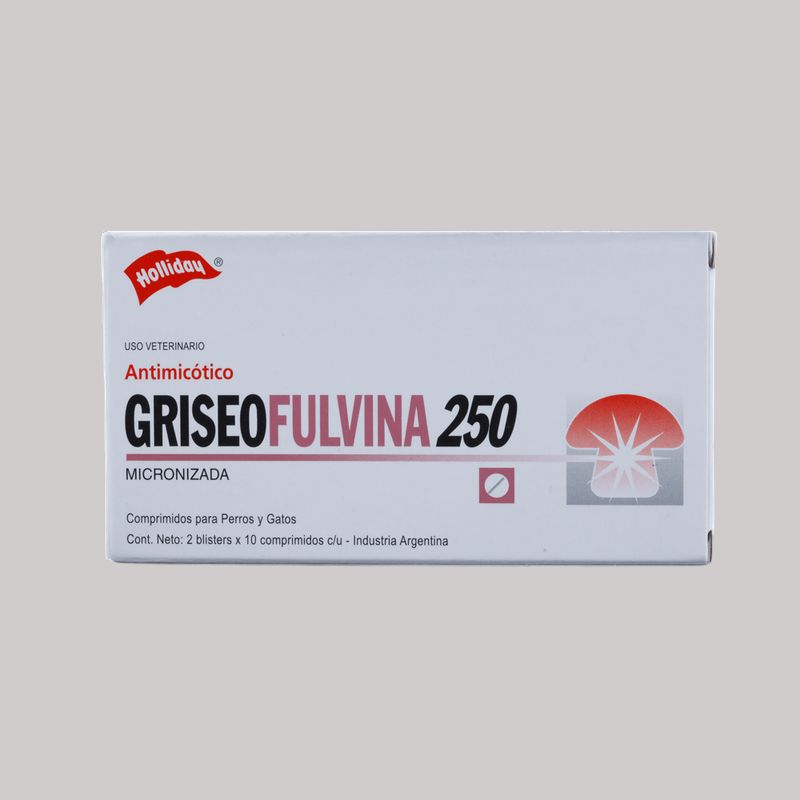 HOLLIDAY - Griseofulvina Fungistático x 20 comprimidos
