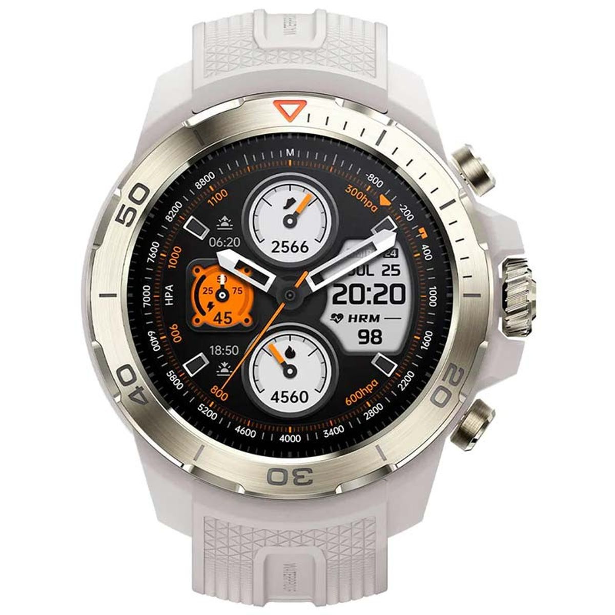 MIBRO - Reloj Inteligente Mibro GS Explorer Blanco con GPS Doble Correa
