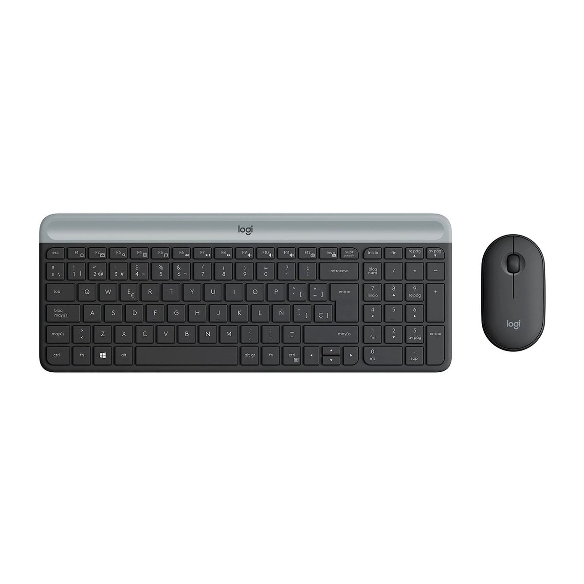 LOGITECH - Combo Teclado y Mouse Logitech MK470 Slim inalámbricos Negro