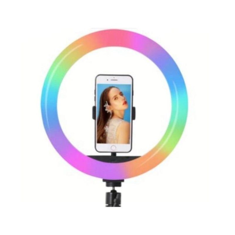 GENERICO - Aro de Luz LED RGB Colores 33CM MJ33