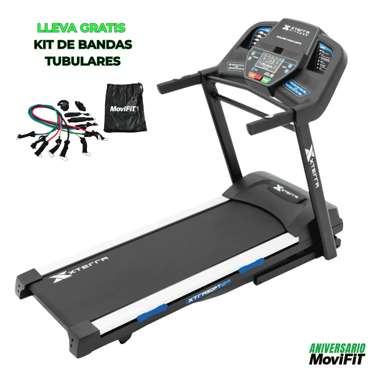 XTERRA - CAMINADORA TROTADORA TR85 XTERRA FITNESS®  MOTOR 3.5 HP SIN ESCOBILLAS (BRUSHLESS) CON BLUETOOTH