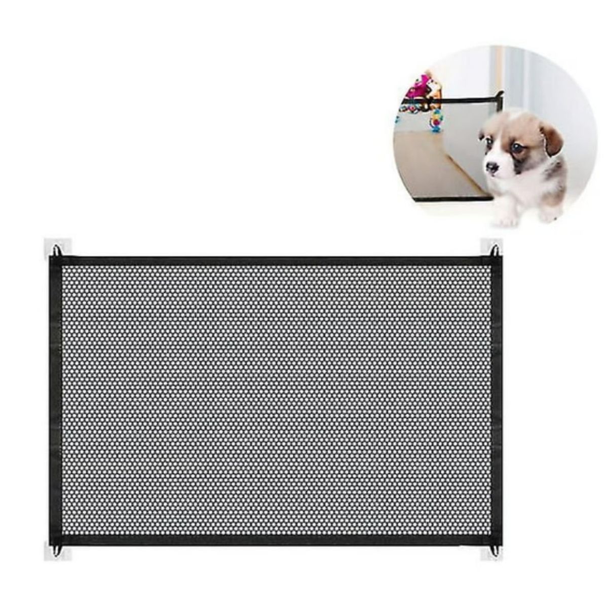 GENERICO - Puerta Para Perros Mascotas Y Bebes Malla Interior 180cms x 73cms
