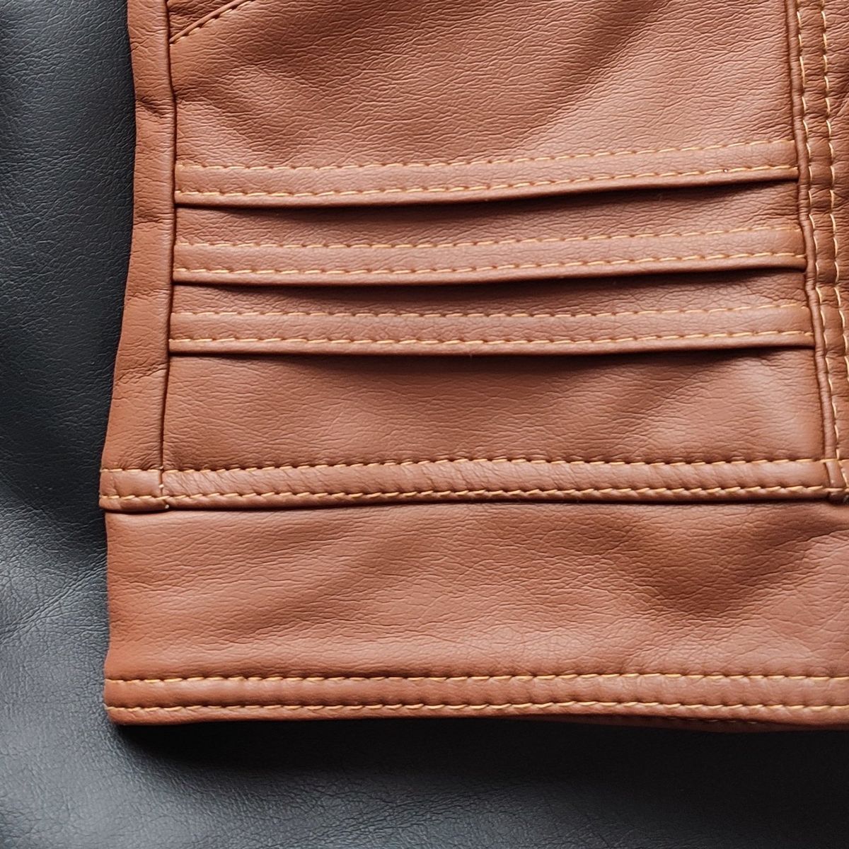 SYK - Chaqueta para mujer en cuero sintético garantizada 20off