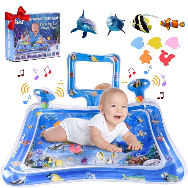 GENERICO - Tapete De Juego Agua Con Sonajeros Y Espejos Para Bebe