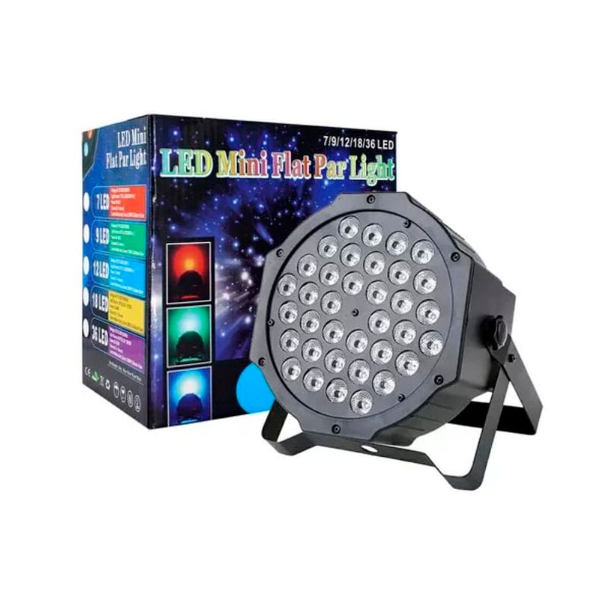 GENERICO - Luz Led Rítmica 36 Leds Fiestas Discotecas Dj Full Color