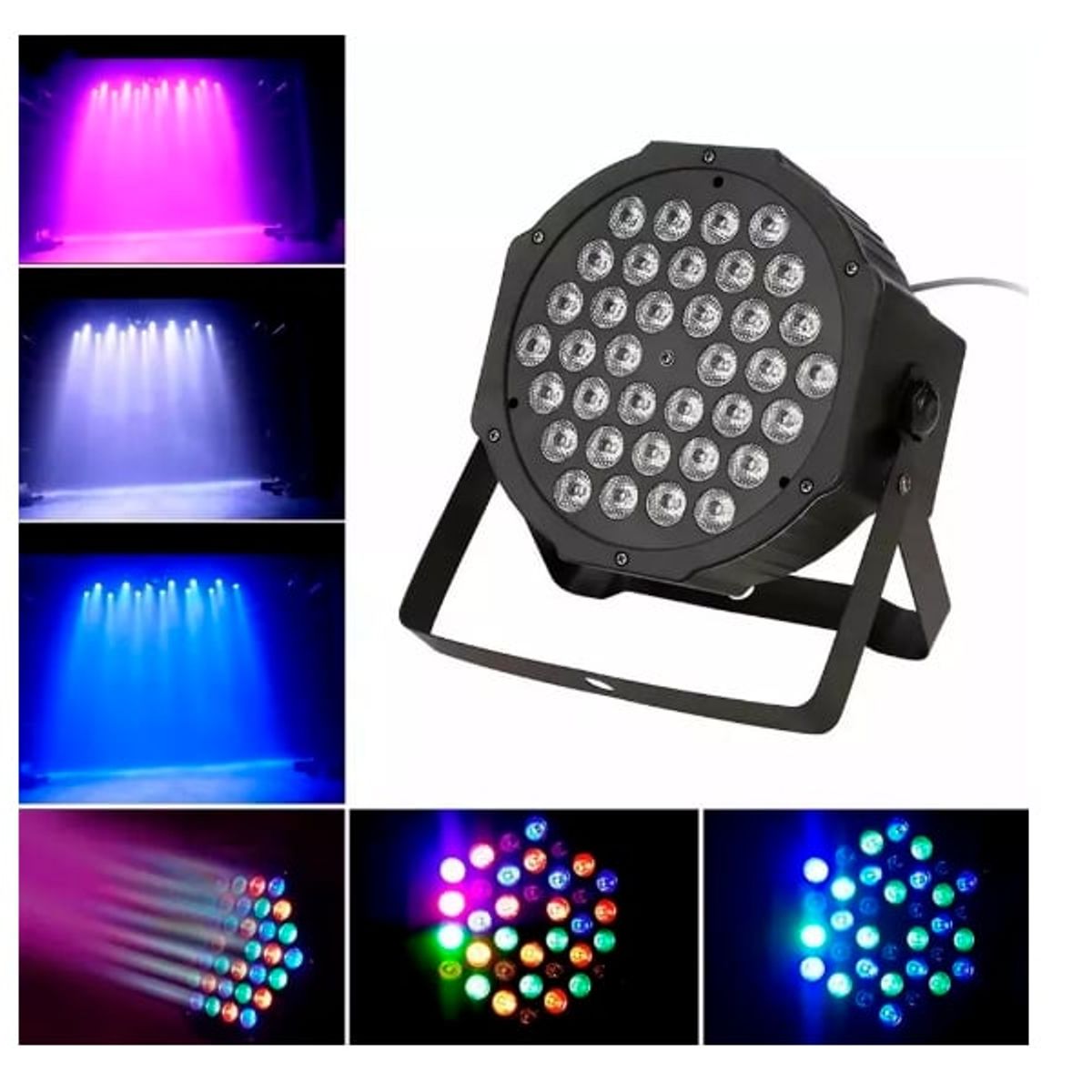 GENERICO - Luz Led Rítmica 36 Leds Fiestas Discotecas Dj Full Color