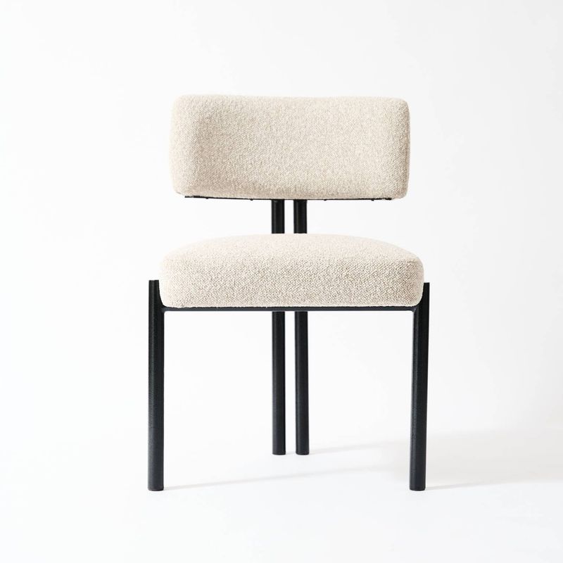 ENMADERA - Silla de Comedor Musgo metálica