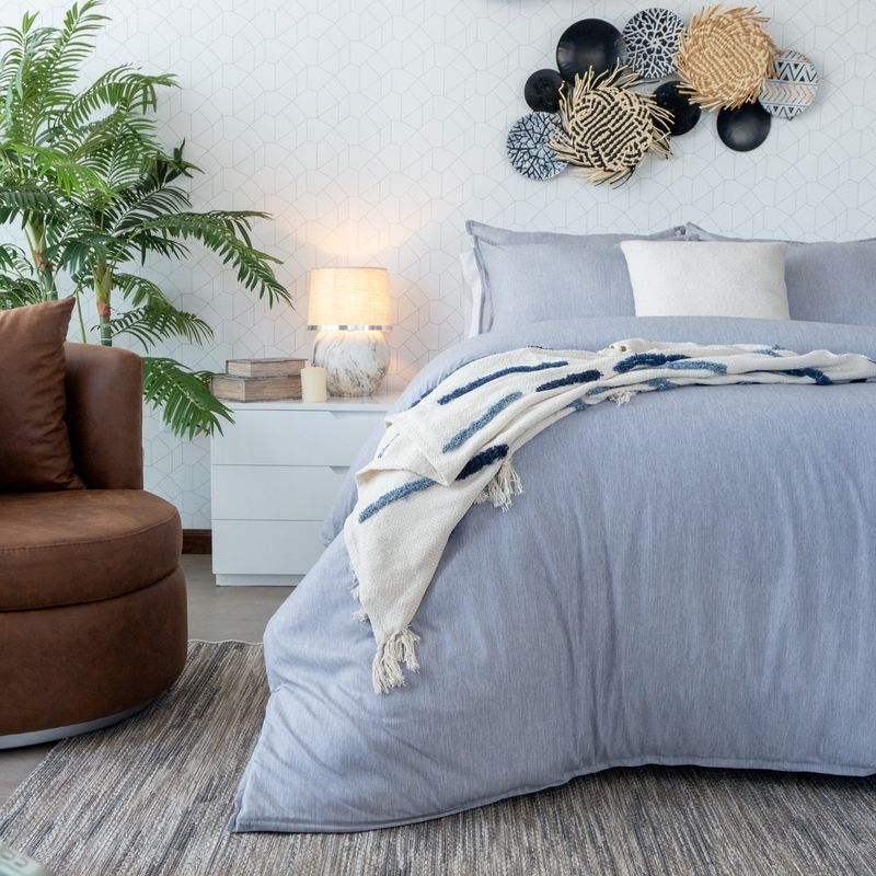 AMARE HOME - Duvet Cover Dolcce Plata para cama ExtraKing - Amare Home.