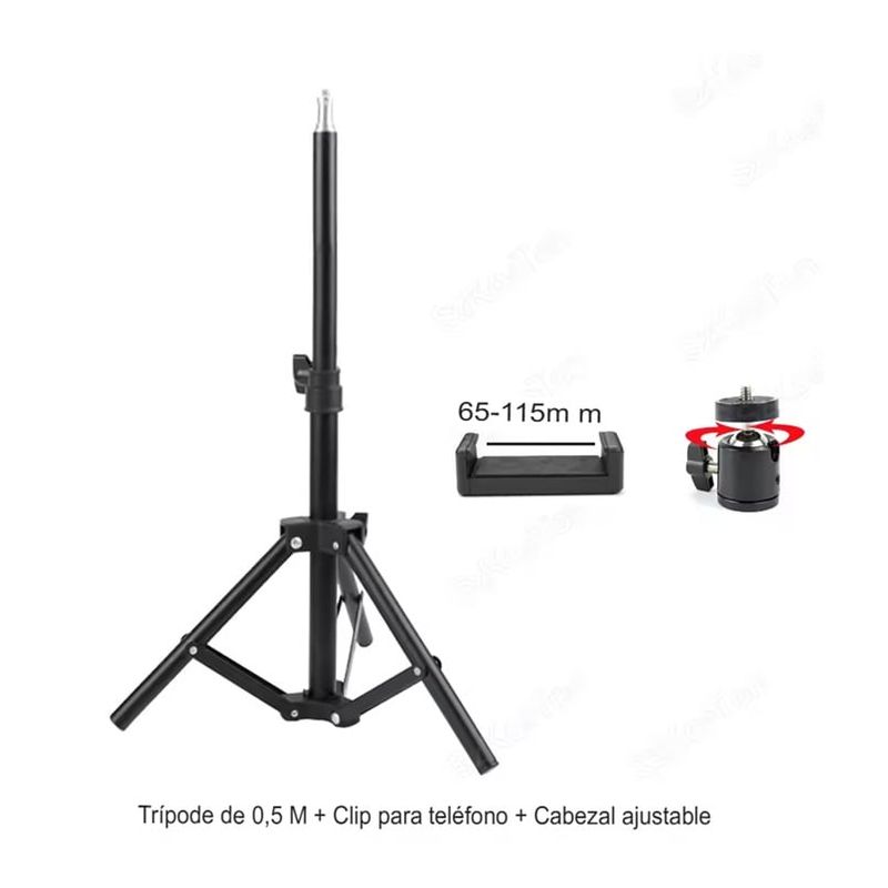 GENERICO - Tripode Para Camara O Celular Con Dos Tipos de Soporte 50cm