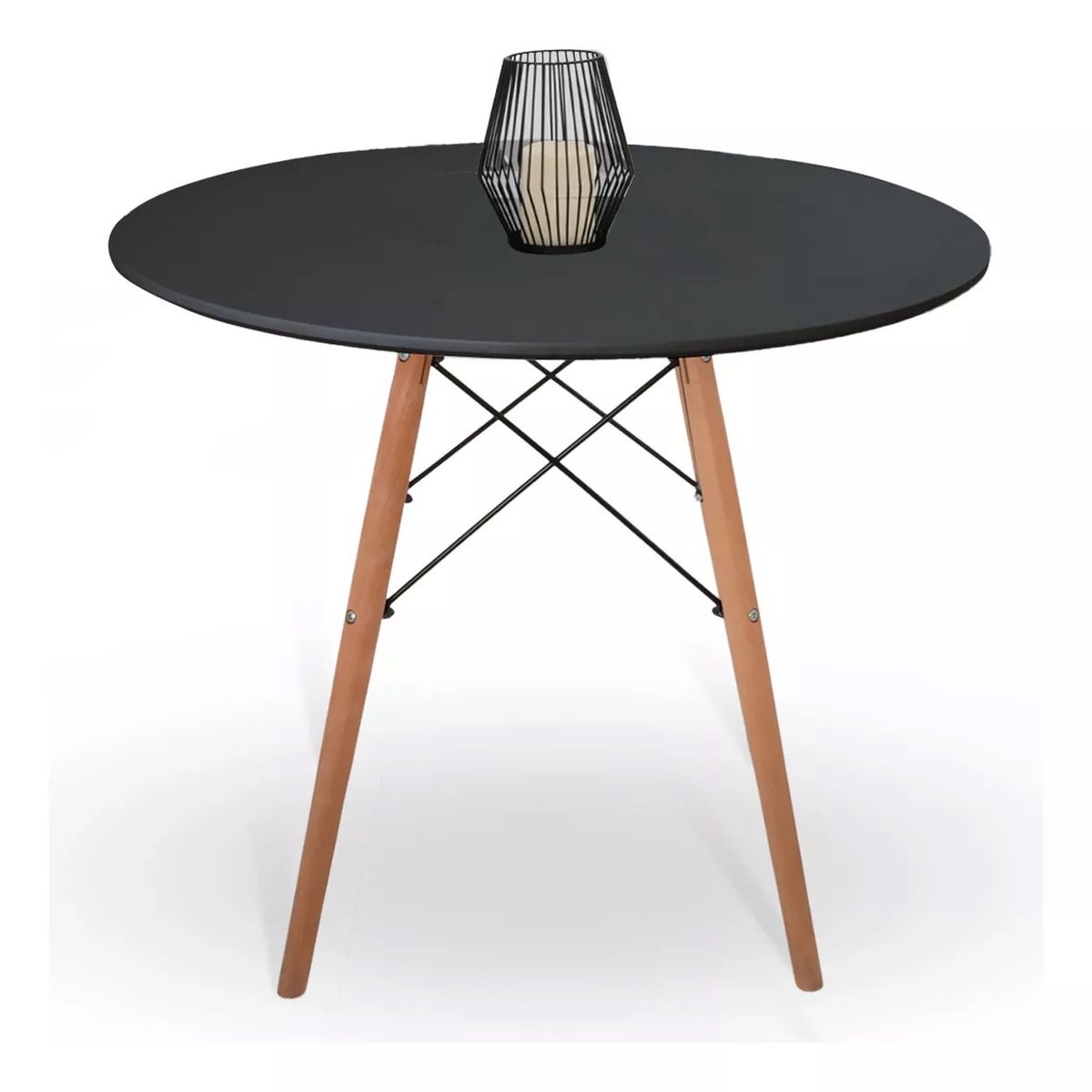 ONE PIXEL - Mesa Eames Redonda De Madera Estilo Minimalista Moderno