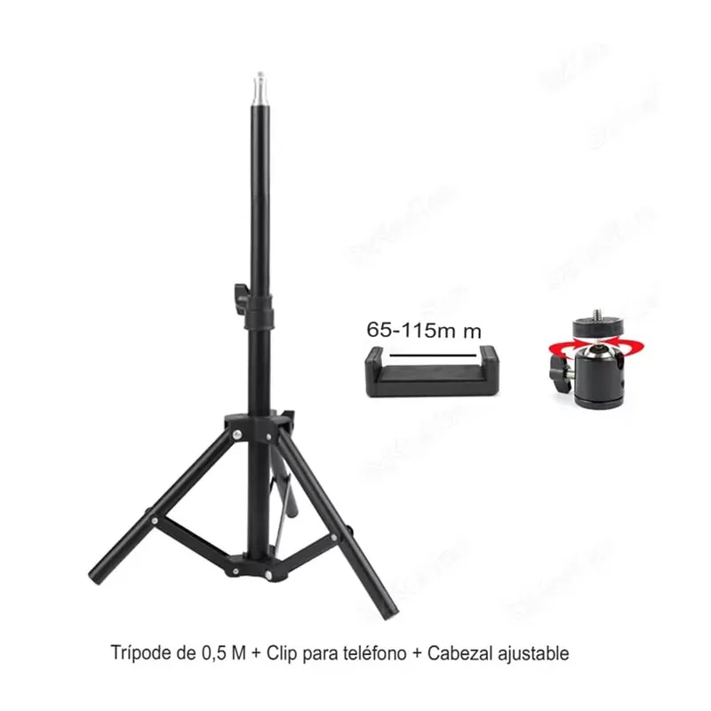 GENERICO - Tripode Para Celular Ajustable Con Dos Tipos De Soporte 50cm