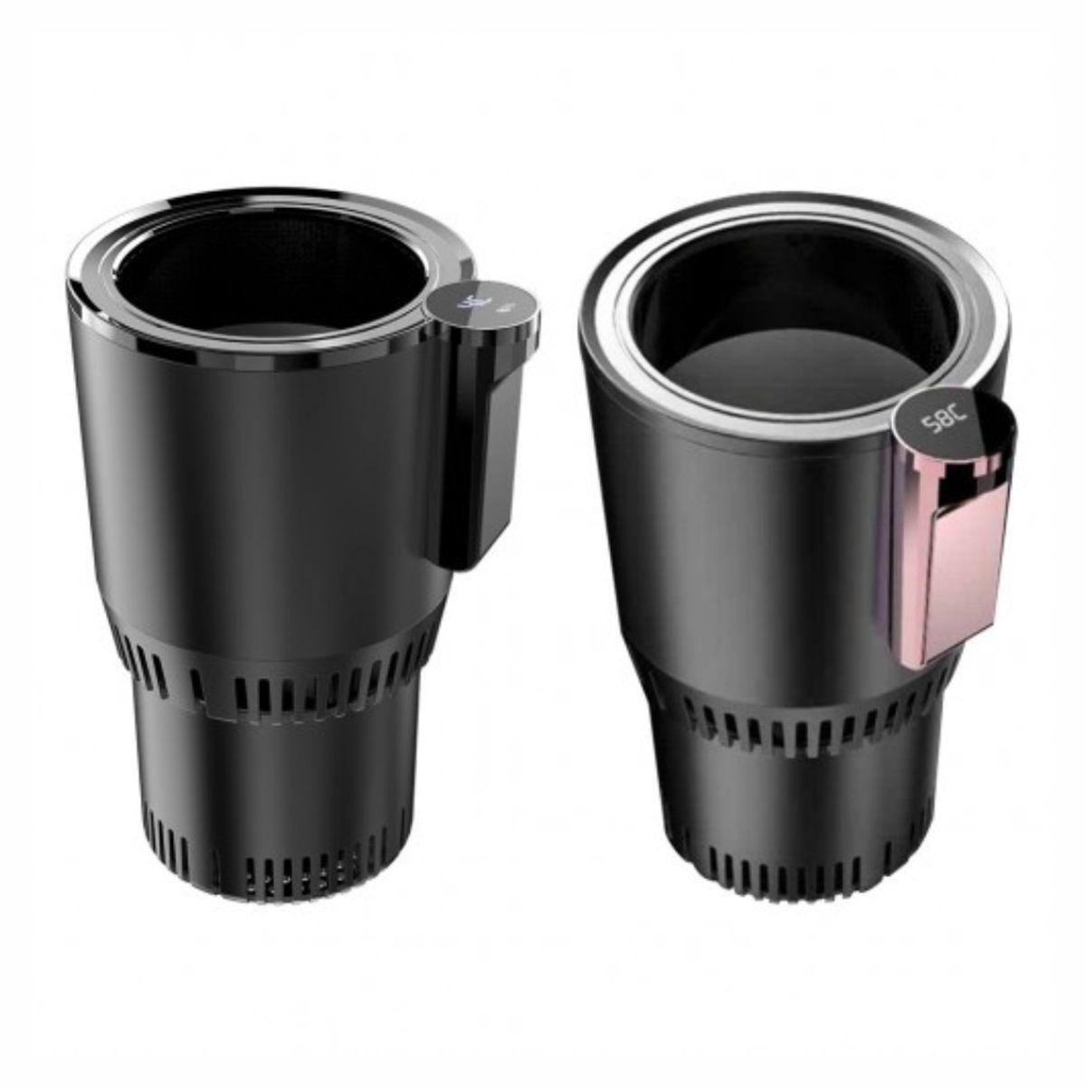 GENERICO - Porta Vasos Para Carro Enfría Y Calienta Electrónico Digital