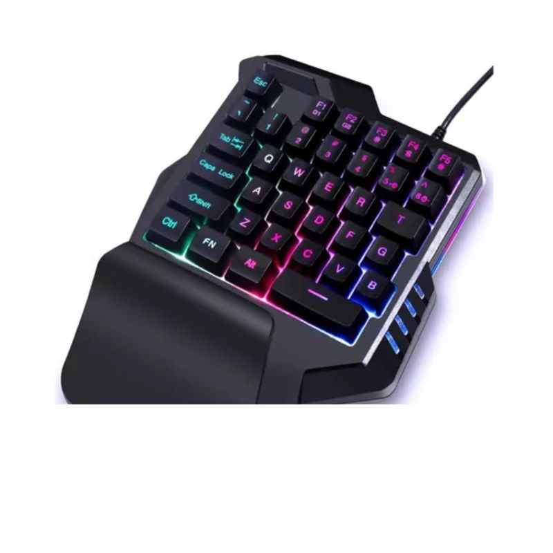 VSG COLOMBIA - Teclado De Una Mano Rgb Gamer Vsg Unabomber  Macros Y Apoyo