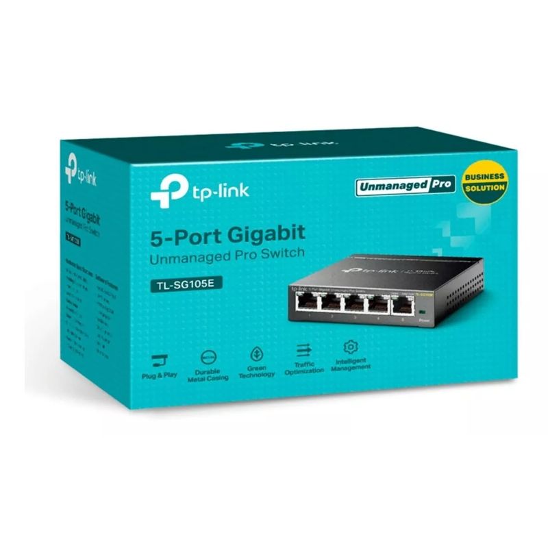 TP LINK - Tp-link Tl-sg105e Switch Inteligente Gigabit De 5 Puertos