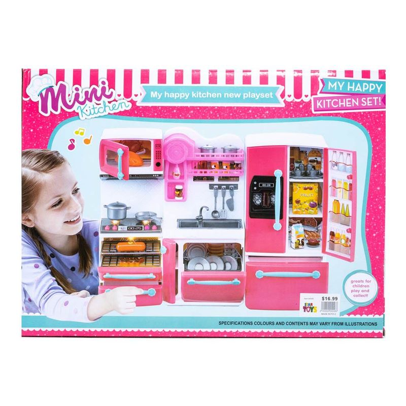 GENERICO - Juguete Para Niñas Mini Cocina Con luz y sonidos