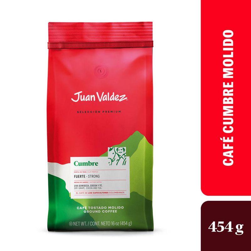JUAN VALDEZ - Café Molido Juan Valdez Cumbre 454 g