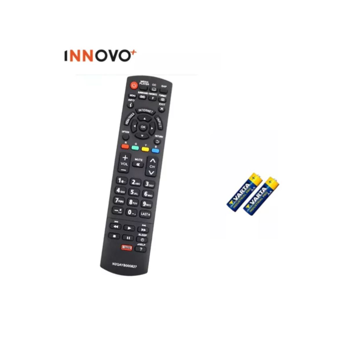 INNOVA - Control Remoto Compatible Con Panasonic Smart Tv Con Baterías