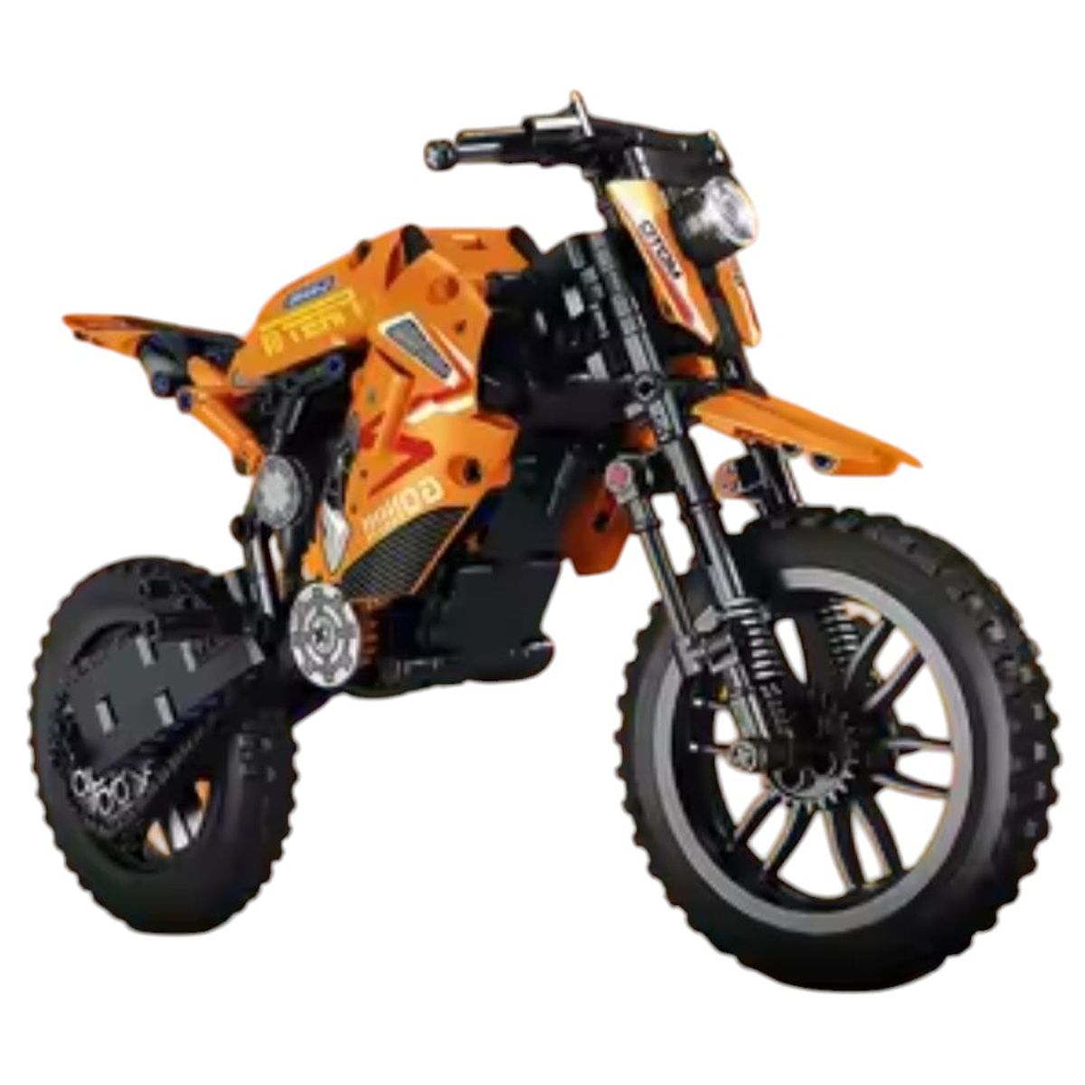 INFANTILES CAJUROMIX - Moto De Bloques Para Armar Ideal Para Jugar Amarillo 506 PCS