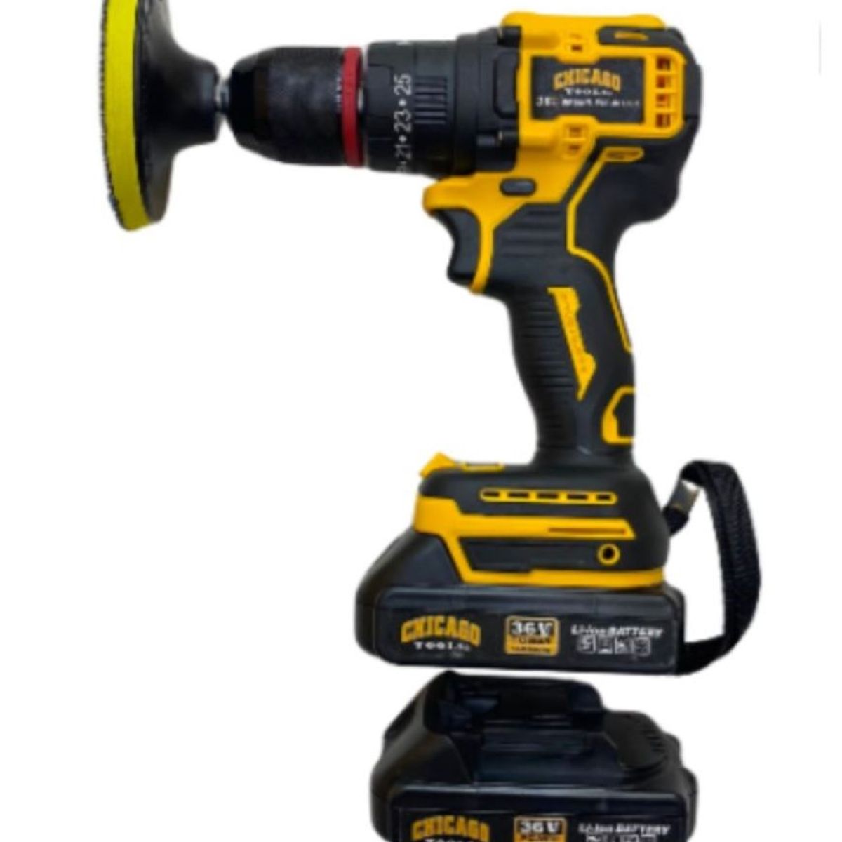 CHICAGO - Taladro Inalambrico 36v 14 Accesorios 2 Baterias Recargables