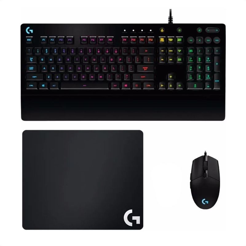 LOGITECH - Combo Gamer Logitech Teclado G213 + Mouse G203 + Pad G240