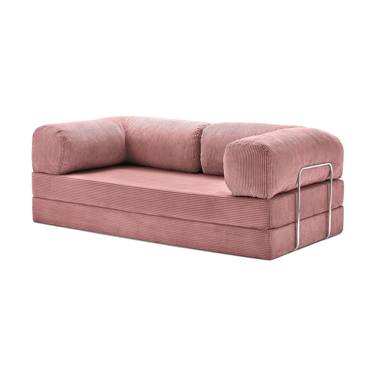 BANZAY - Sofá Cama Teddy Rosado