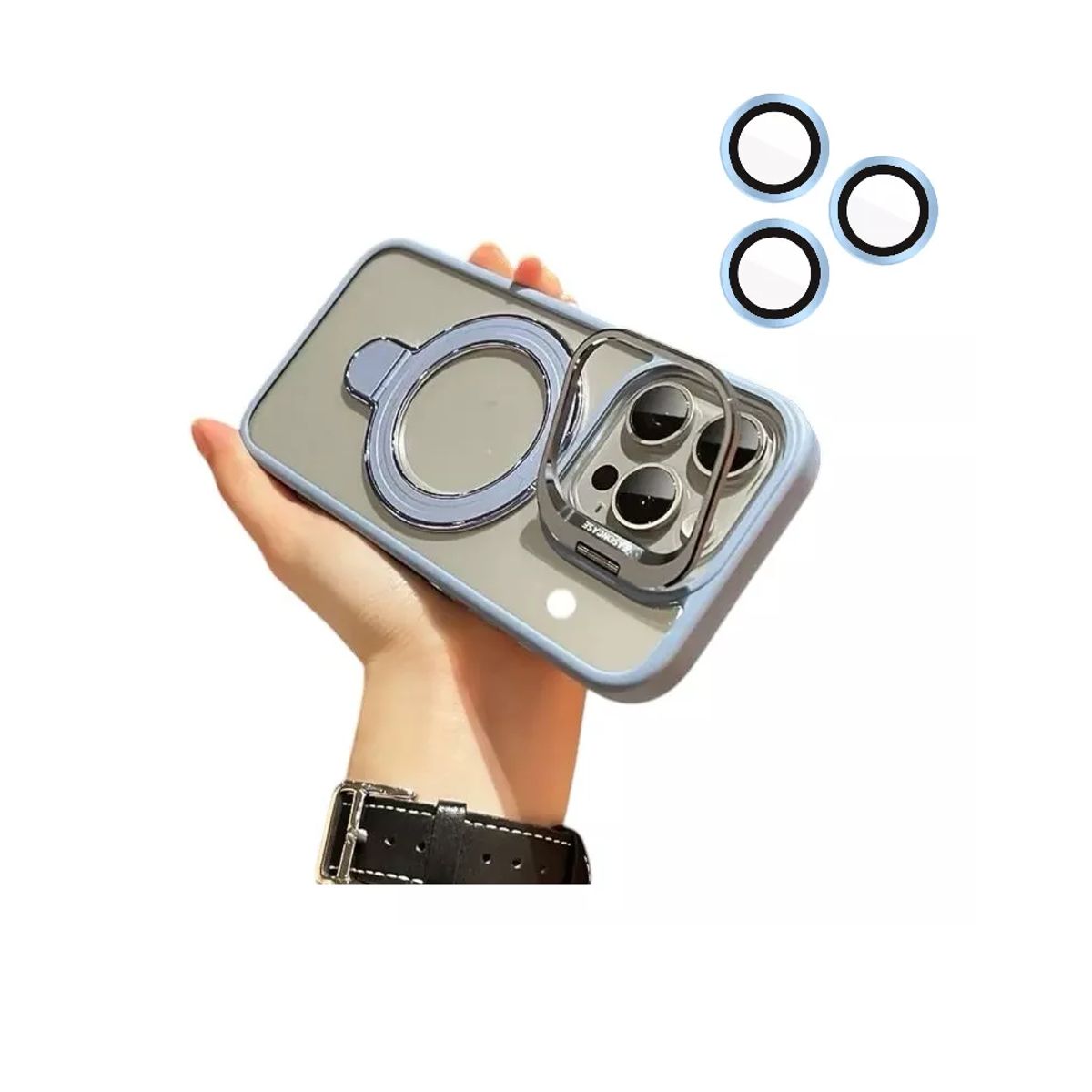 GENERICO - Estuche Funda Forro + Protector De Cámara Para iphone 16