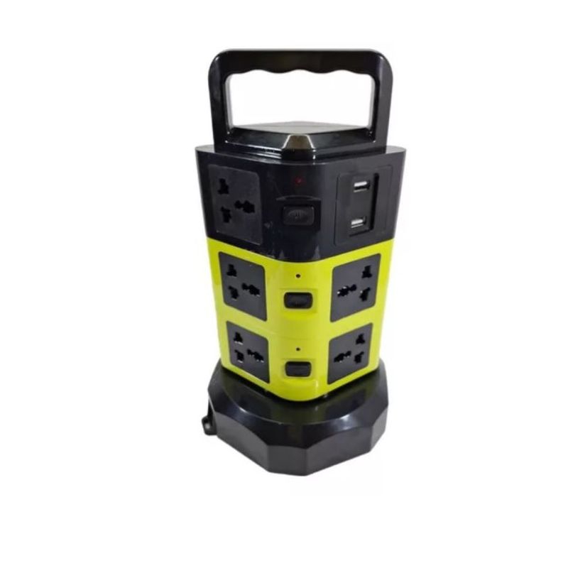 ZHOPI CO - Multitoma Corriente Torre Vertical 3 Niveles 2 Usb 11 Tomas.