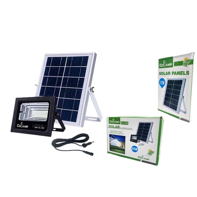 GENERICO - Reflector Led 50w Solar Luz Blanca Clamp Cl-730S Control