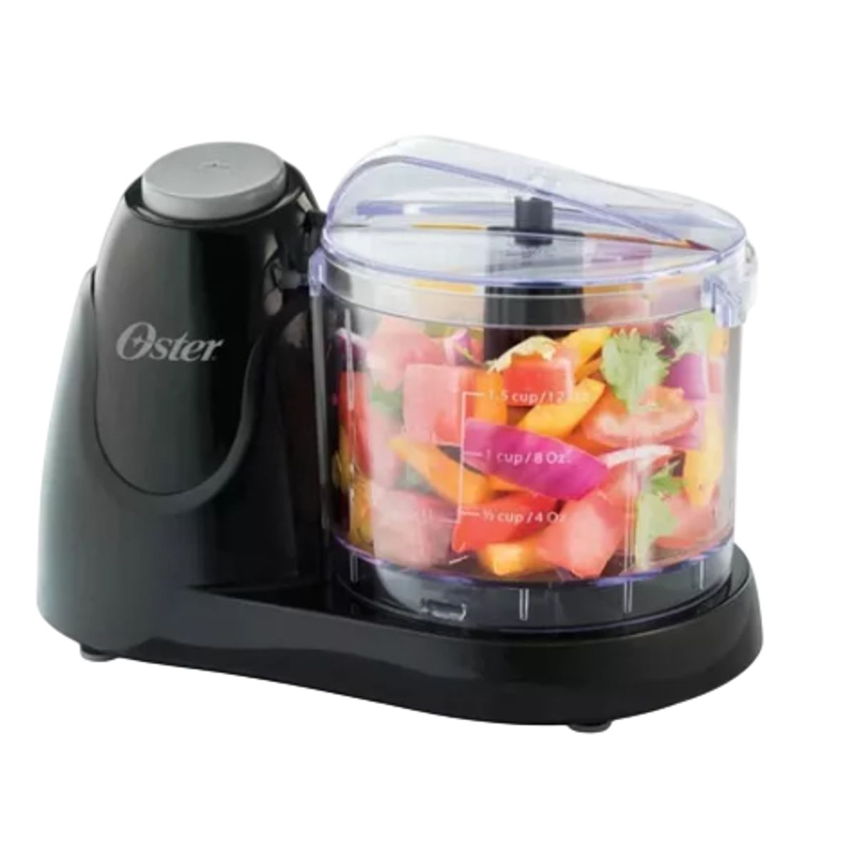 OSTER - Mini Picatodo 1 Velocidad 1.5 Tazas Negro