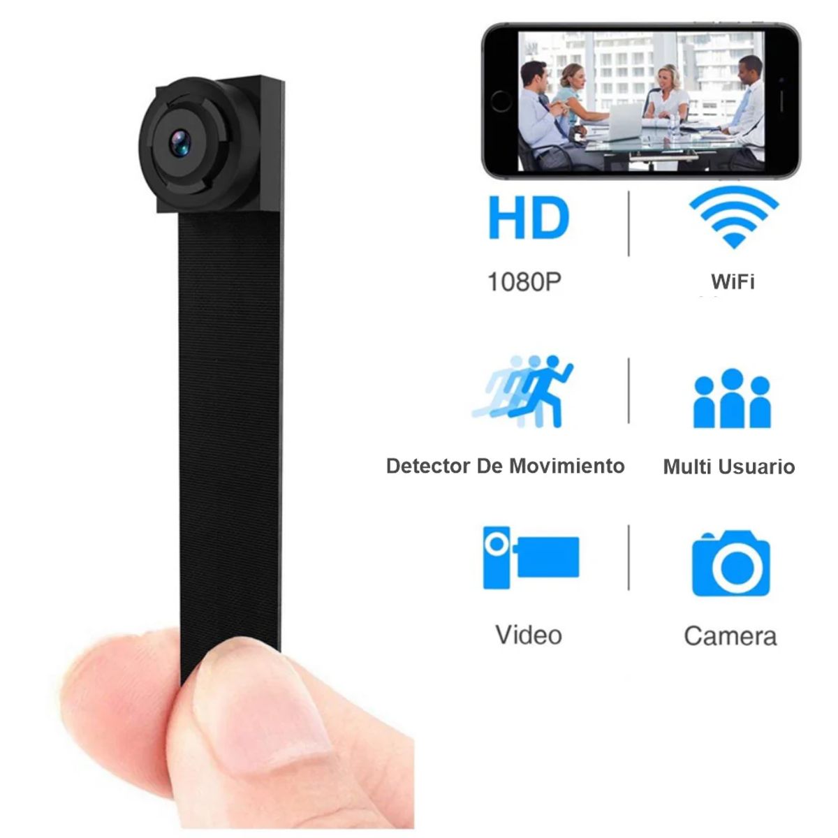 GENERICO - Cámara Espía Cinta Flex Hd 1080p Para Monitoreo En Vivo