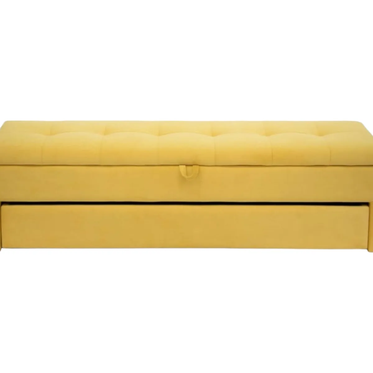 BANZAY - Baúl Zapatero Pie de Cama Organizador Multifunción 1mt - Amarillo