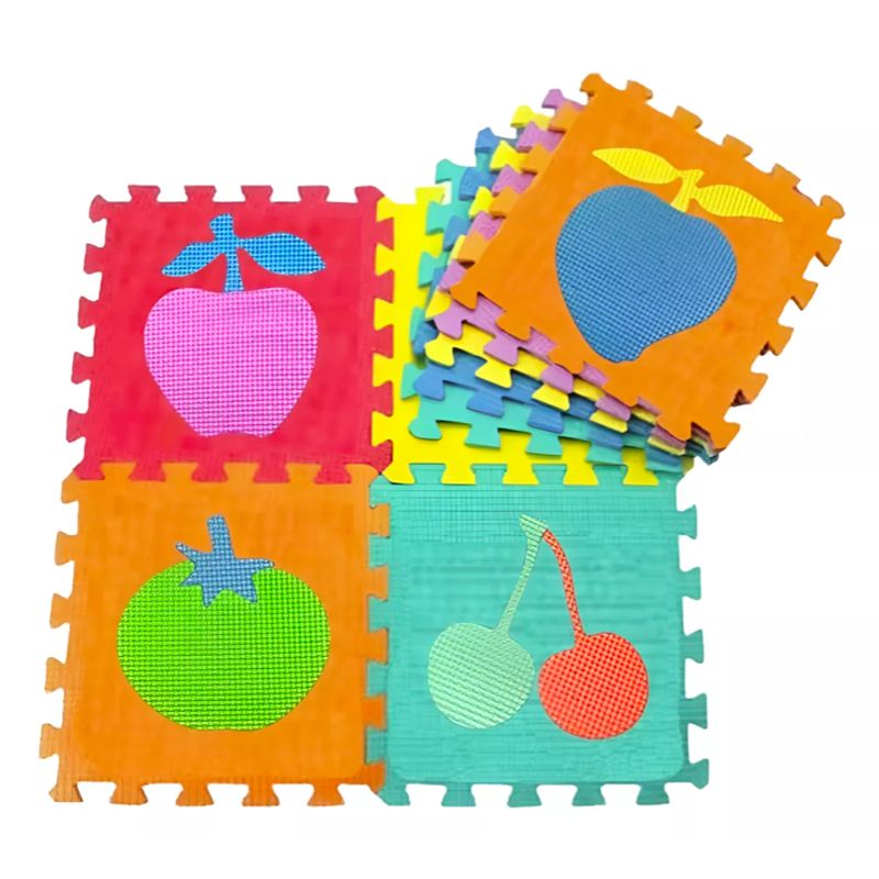STALION - Tapete Alfombra Foammy Para Bebe x10 Piezas Frutitas