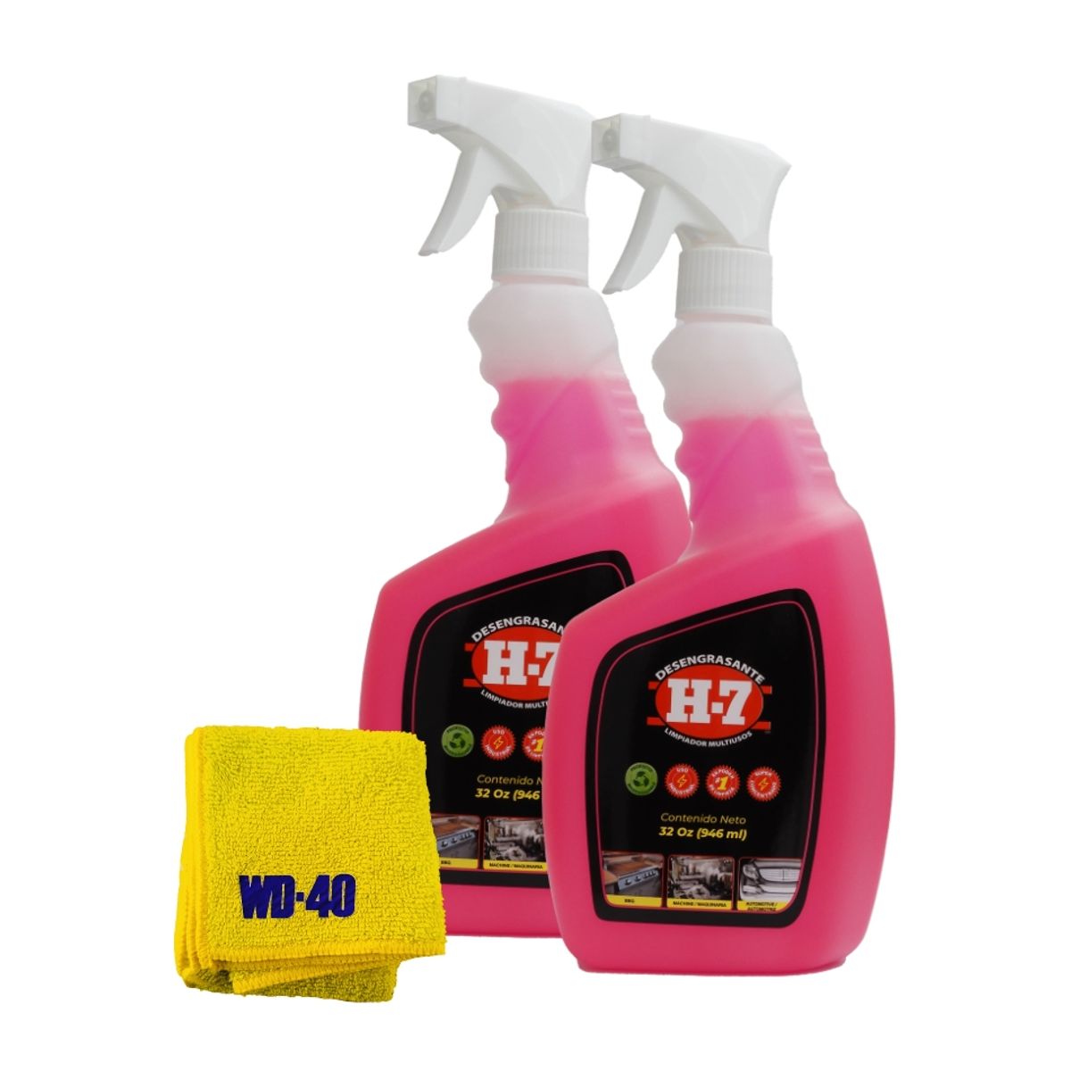 H7 - Desengrasante Biodegradable H7 Atomizador 32oz X2 Und