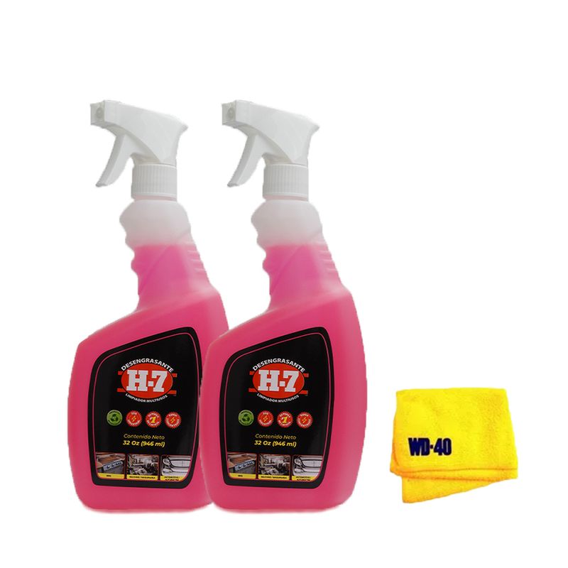 H7 - H7 Desengrasante y Desinfectante Biodegradable 32oz x2 Und