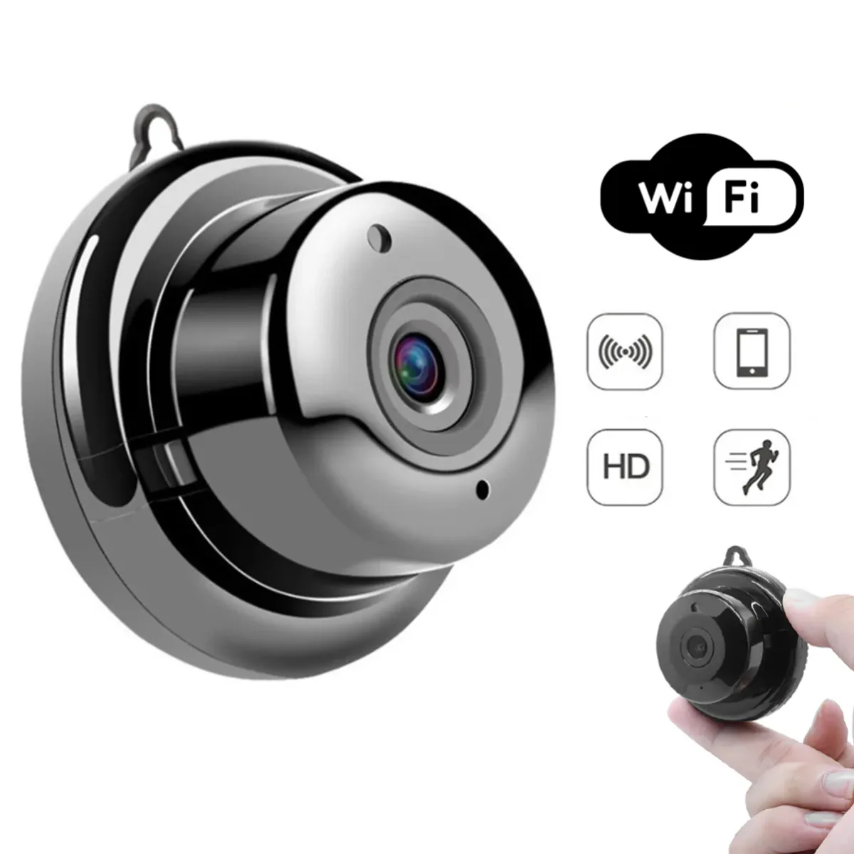 GENERICO - Cámara Ip Mini Wireless Con Monitoreo 247 Y Visión Nocturna