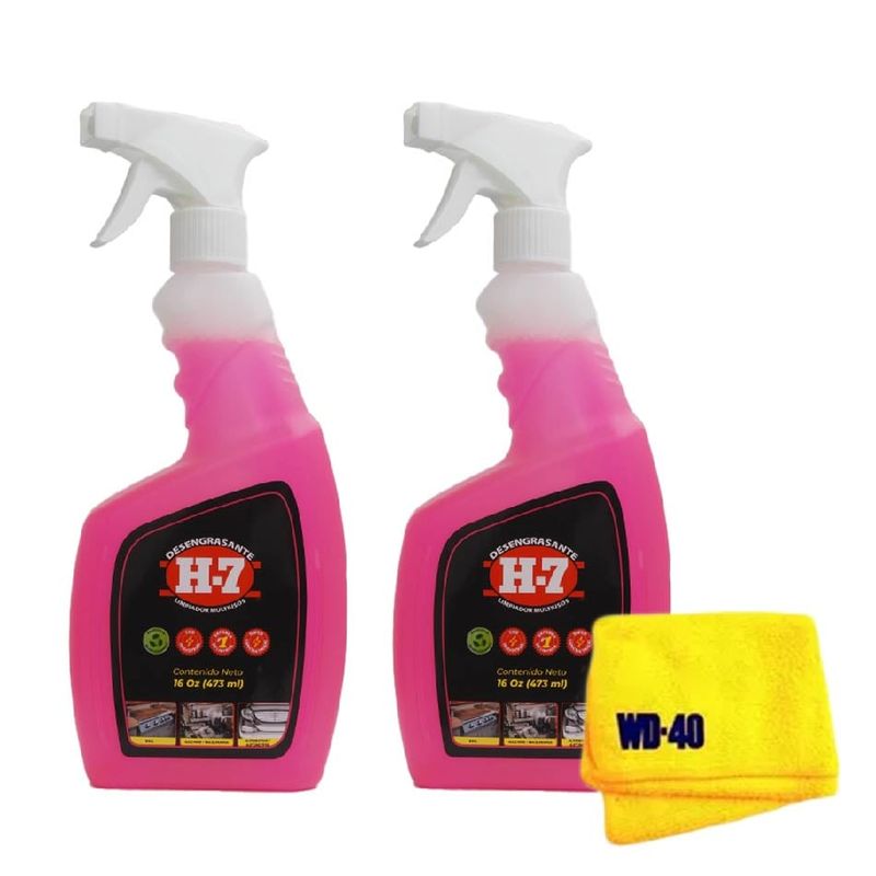 H7 - H7 Desengrasante y Desinfectante Biodegradable 16oz x2 Und