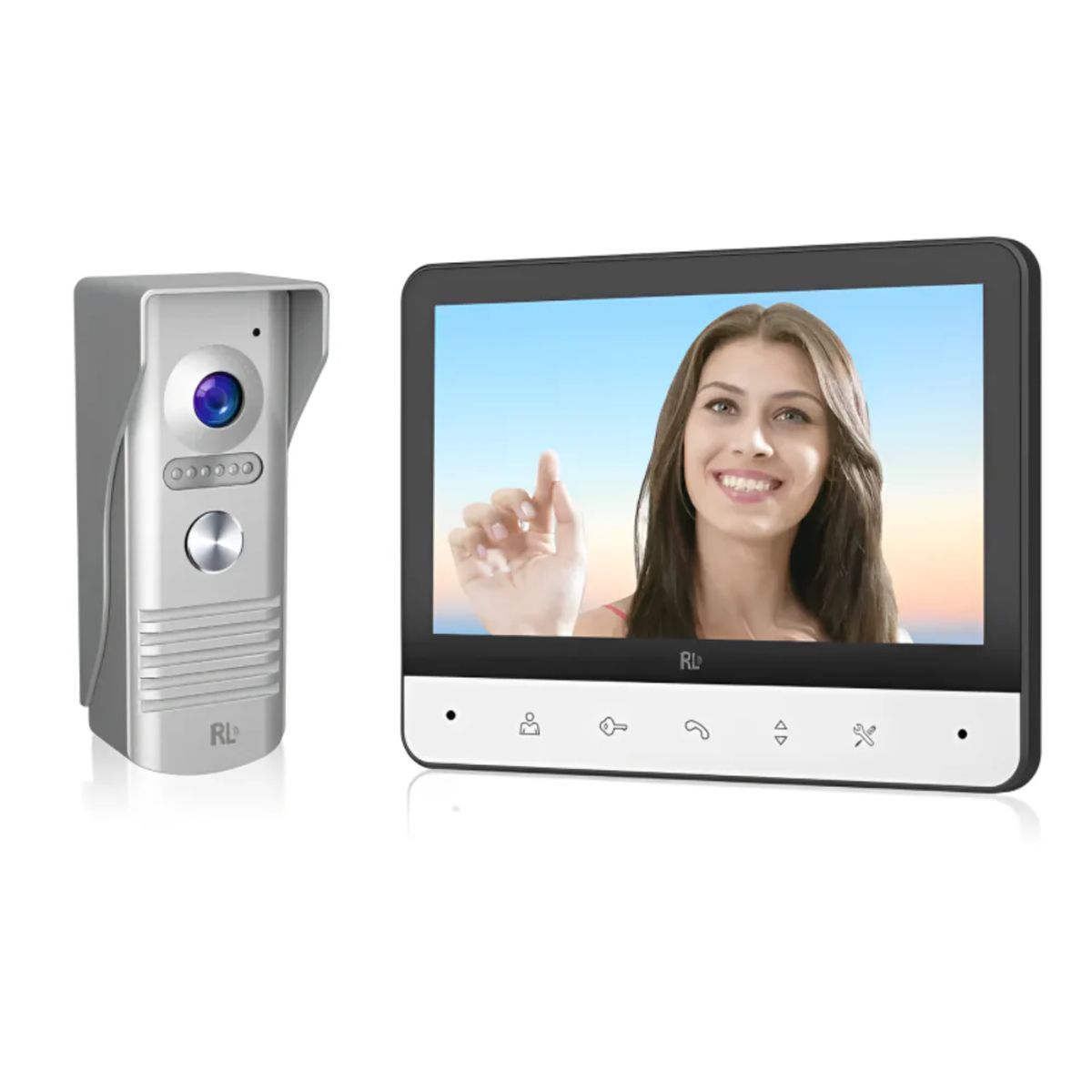 GENERICO - Timbre Con Cámara Hd Y Pantalla 7 Con Visión Nocturna 1080p