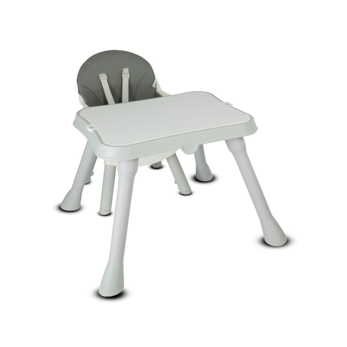 BEBESIT - Silla de Comer Baby Desk 4 en 1 Gris Bebesit