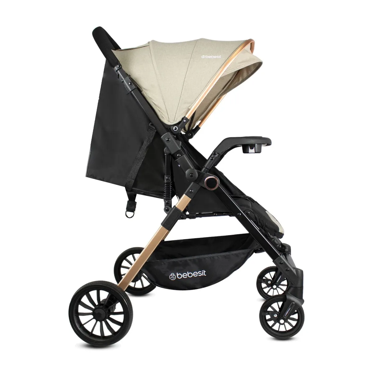 BEBESIT - Coche Bebé Reversible City Beige