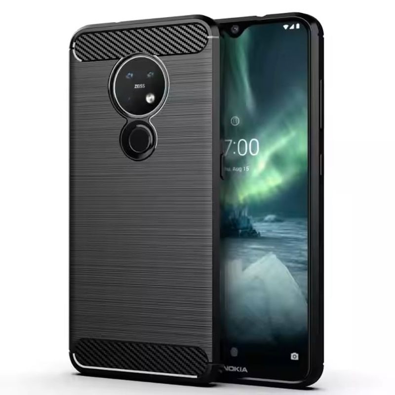 GENERICO - Funda Tipo Carbono Fiber Para NOKIA 6.2  NOKIA 7.2