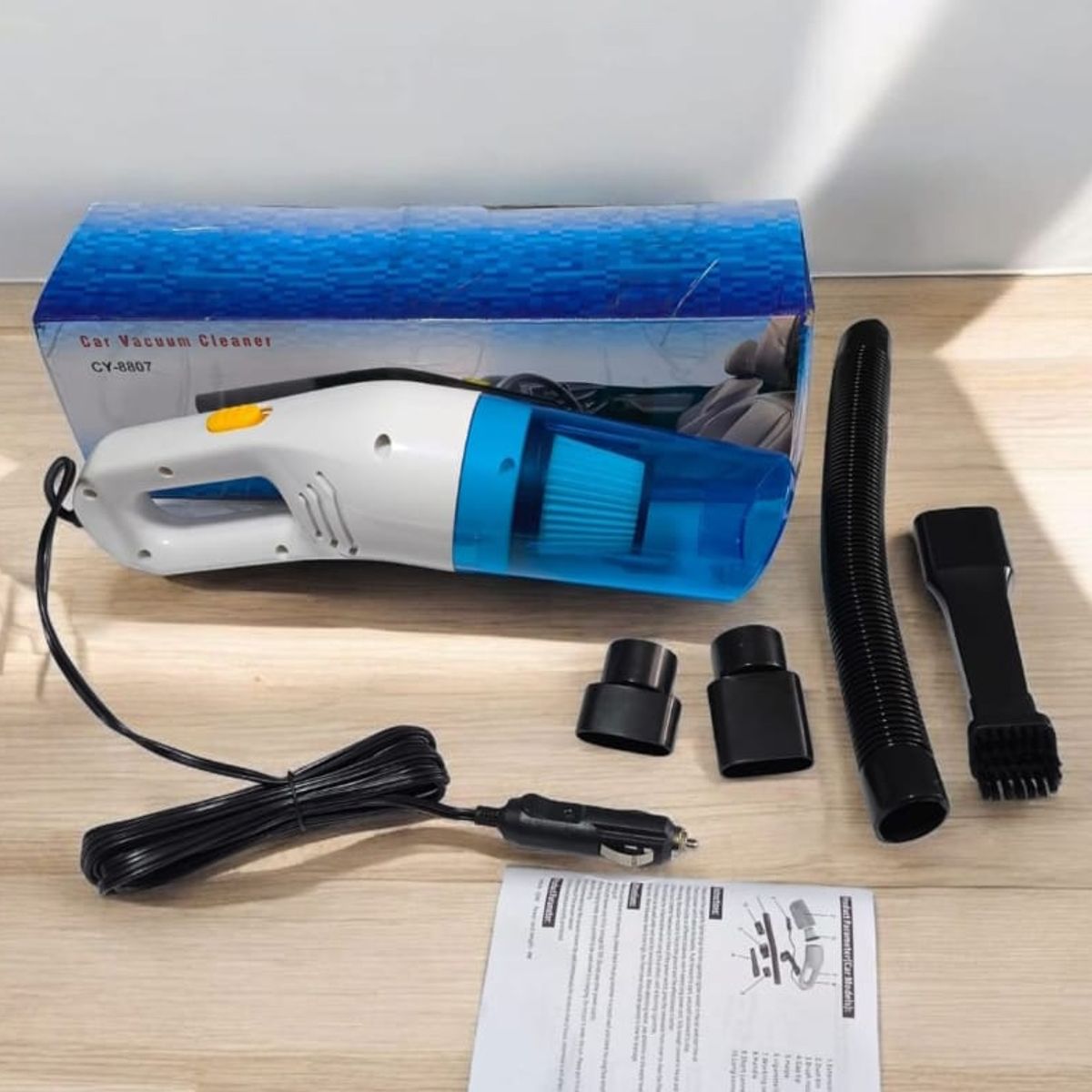 GENERICO - Aspiradora para carro aspiradora de mano azul